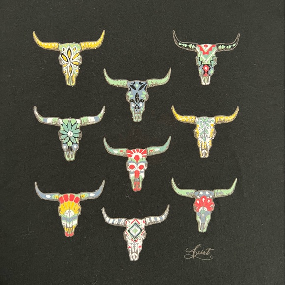 Ariat Black T-Shirt Womens Size Small Relaxed Fit Western Cowgirl - Picture 5 of 9